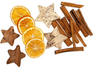 Advent-Mix Orange/Zimt/Stern zum Dekorieren