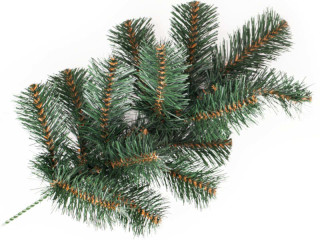 Tannengrün-Zweig klein grün L 40cm, 14 Spitzen 16cm Ø 9cm, schwer entflammbar