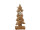Tannenbaum Holz auf Fuss klein, natur, B 11 x H 27 x T 6cm, mit Jute-Schlaufe und Stern