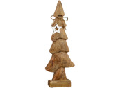 Tannenbaum Holz auf Fuss gross, natur, B 13,5 x H 39 x T...