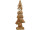 Tannenbaum Holz auf Fuss gross, natur, B 13,5 x H 39 x T 5cm, mit Jute-Schlaufe und Stern