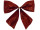 Schleife rot Glitter 12 x 10cm