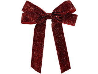 Schleife rot Glitter 20 x 30cm