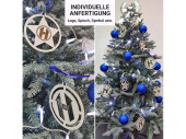 Anhänger individuell 120 St. MDF weiss, Ø 9.5cm