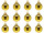 Weihnachtskugel B1 glanz gold, Ø 4cm, 12 Stück