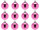 Weihnachtskugel B1 glanz rosa, Ø 6cm, 12 Stück