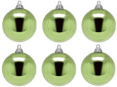 boule de Noël B1 brillant vert clair, Ø 8cm,...