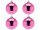 Weihnachtskugel B1 glanz rosa, Ø 10cm, 4 Stück