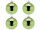 boule de Noël B1 brillant vert clair, Ø 10cm, 4 pcs.