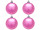 Weihnachtskugel B1 matt rosa, Ø 10cm, 4 Stück