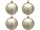 Weihnachtskugel B1 matt taupe, Ø 10cm, 4 Stück