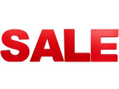 Text "SALE" 4-teilig Styro rot, H 40cm, L...