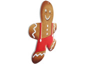 Lebkuchen-Display 2D Mann braun/weiss, B 46 x H 55cm