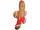 Lebkuchen-Display 2D Mann braun/weiss, B 46 x H 55cm