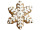 Lebkuchen-Display 2D Stern braun/weiss, B 45 x H 50cm
