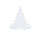 Tanne aus Watte 4cm dick, H 41cm, schwer entflammbar