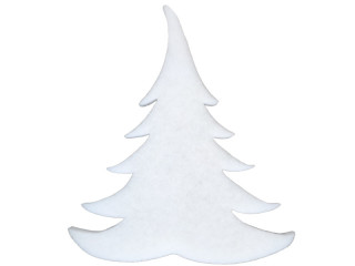 Tanne aus Watte 4cm dick, H 60cm, schwer entflammbar