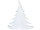 Tanne aus Watte 4cm dick, H 60cm, schwer entflammbar