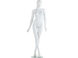 mannequin "Basic Line" lady fibreglass, legs crossed