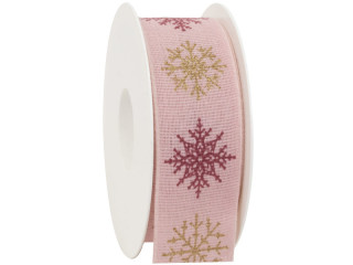 ribbon ice crystal-mix old pink 40mm x 20m