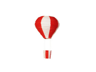 hot air balloon "M" Ø 25cm x h 40cm red-white