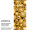 Textilbanner Weihnachtkugeln 75x180cm, gold, Schlauchnaht oben+unten