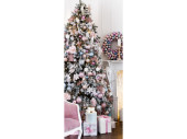 Textilbanner Weihnachtsbaum 75x180cm, pastellfarben....