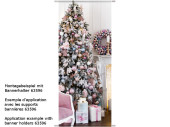 Textilbanner Weihnachtsbaum 75x180cm, pastellfarben....