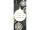 Textilbanner Merry Christmas 75x180cm, Kugeln schwarz/weiss/gold, Schlauchnaht oben+unten