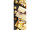 Textilbanner Päckchen/Sterne 75x180cm, gold/schwarz, Schlauchnaht oben+unten