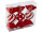 Bonbons zum Hängen 3er Set rot/weiss, 12cm, 2 Sorten