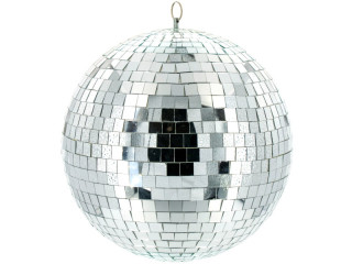 Weihnachtskugel "Spiegelkugel" silber, Ø 15cm, 1 Stück