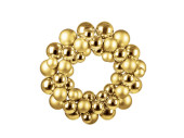 Kugelkranz glanz-matt B1 gold-champagner, Ø 32cm