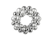 Kugelkranz glanz-matt B1 silber-grau, Ø 32cm
