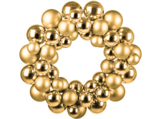 Kugelkranz glanz-matt B1 gold-champagner, Ø 60cm