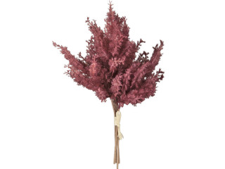 Pampas Gras Bund 4-tlg. burgund, L 36,5cm, Ø 25cm künstlich