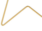 Stern "DIY" zum Hängen gold, Eisendraht 5mm, versch. Grössen