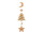 Lebkuchen-Tanne-Hänger Karton flach beidseitig 5-tlg. B 25 x H 95cm