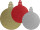 Weihnachtskugel 2D glitter uni, versch. Grössen und Farben