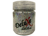 Glitter Eco silber-irisierend Dose 200ml, 0.2mm