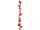 Kugel-Girlande Candy rot/weiss, L 180cm, 30 Kugeln