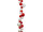 Kugel-Girlande Candy rot/weiss, L 180cm, 30 Kugeln
