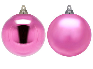 boule de Noël B1 rose, diff. tailles/versions