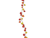 Physalis-Girlande 34 Blüten rot/orange  L 180cm