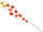 Physalis-Zweig 2-fach rot/orange L 93cm