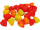 Physalis-Streublüten 24 Stück rot/orange 5cm