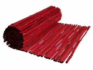 Bambusstabmatte rot 50 x L 180cm, Stäbe Ø 10 - 15mm