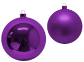 Weihnachtskugel Kunststoff violett versch. Ausführungen
