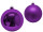 boule de Noël plastique violet diff. versions