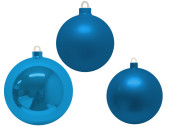 boule de Noël plastique bleu cobalt brillant...